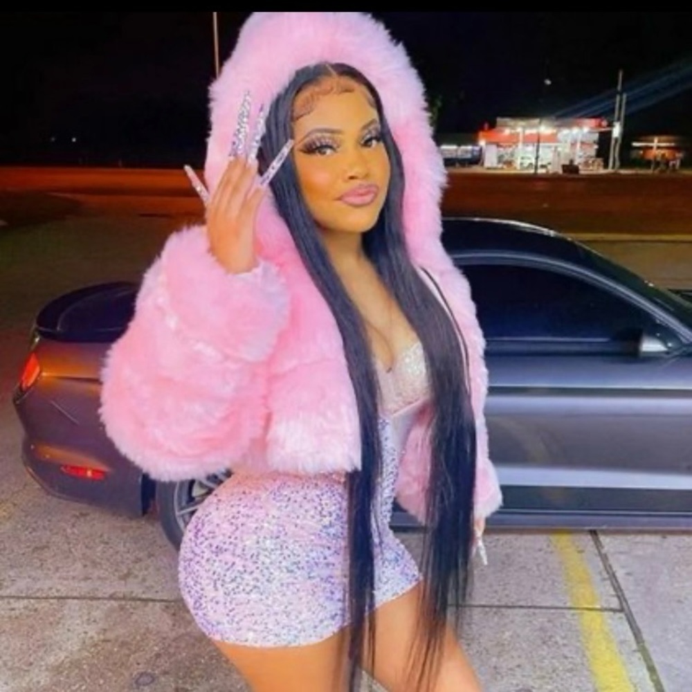Pink Faux Fur Jacket